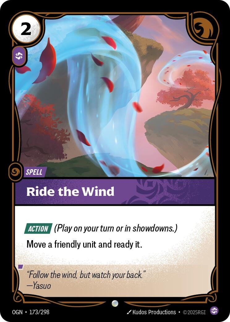 Image for Ride The Wind (173/298) (Origins) (OGN) - Riftbound: League of Legends Trading Card Game