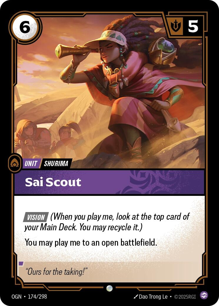 Image for Sai Scout (174/298) (Origins) (OGN) - Riftbound: League of Legends Trading Card Game