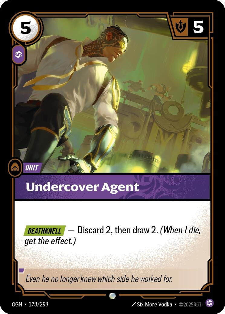 Image for Undercover Agent (178/298) (Origins) (OGN) - Riftbound: League of Legends Trading Card Game