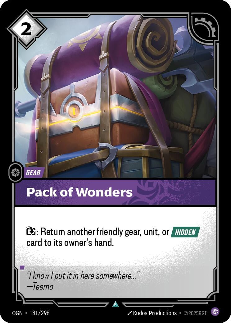 Image for Pack of Wonders (181/298) (Origins) (OGN) - Riftbound: League of Legends Trading Card Game