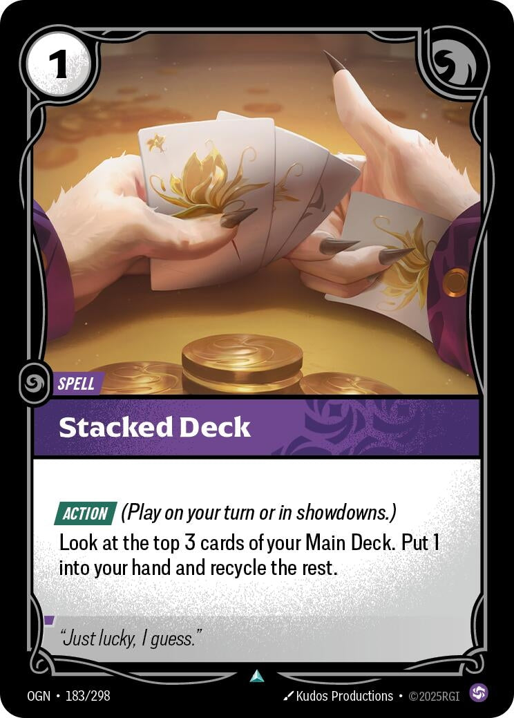 Image for Stacked Deck (183/298) (Origins) (OGN) - Riftbound: League of Legends Trading Card Game