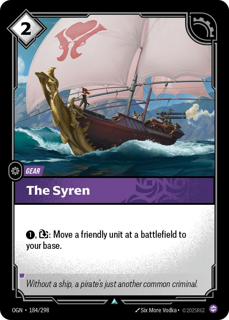 Image for The Syren (184/298) (Origins) (OGN) - Riftbound: League of Legends Trading Card Game