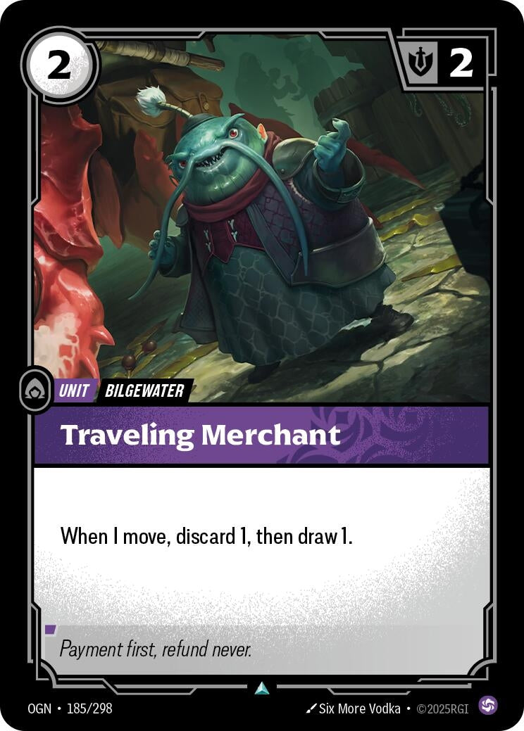 Image for Traveling Merchant (185/298) (Origins) (OGN) - Riftbound: League of Legends Trading Card Game