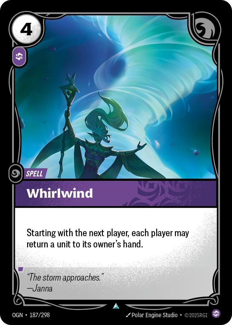 Image for Whirlwind (187/298) (Origins) (OGN) - Riftbound: League of Legends Trading Card Game