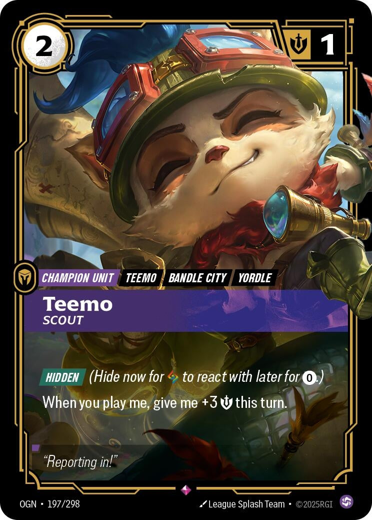 Image for Teemo, Scout (197/298) (Origins) (OGN) - Riftbound: League of Legends Trading Card Game