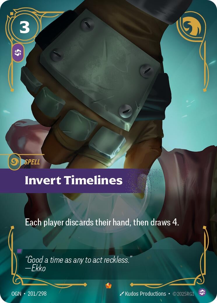 Image for Invert Timelines (201/298) (Origins) (OGN) - Riftbound: League of Legends Trading Card Game