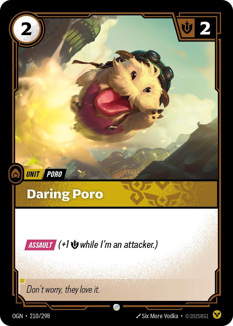Image for Daring Poro (210/298) (Origins) (OGN) - Riftbound: League of Legends Trading Card Game