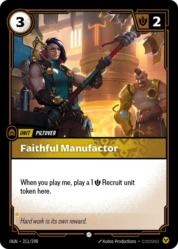 Image for Faithful Manufactor (211/298) (Origins) (OGN) - Riftbound: League of Legends Trading Card Game