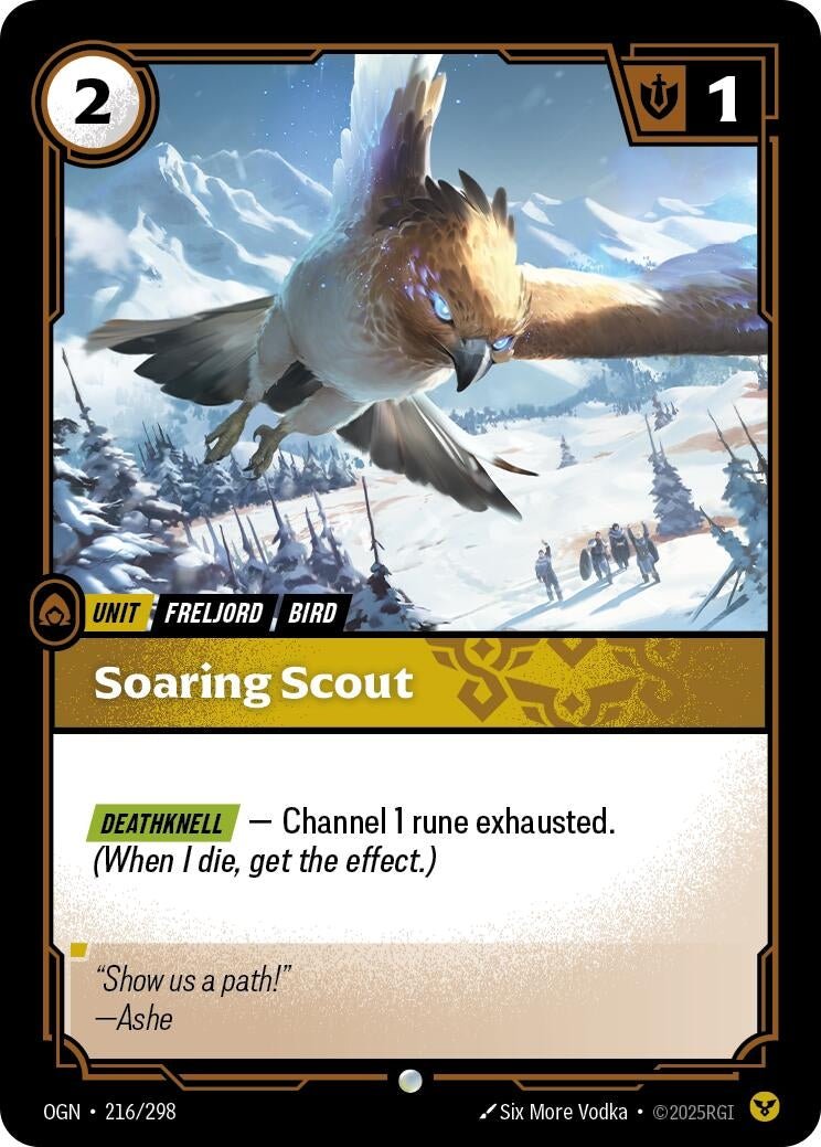 Image for Soaring Scout (216/298) (Origins) (OGN) - Riftbound: League of Legends Trading Card Game