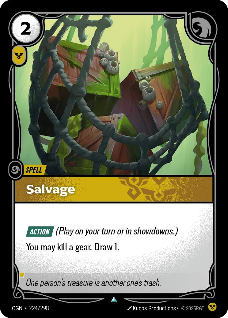 Image for Salvage (224/298) (Origins) (OGN) - Riftbound: League of Legends Trading Card Game