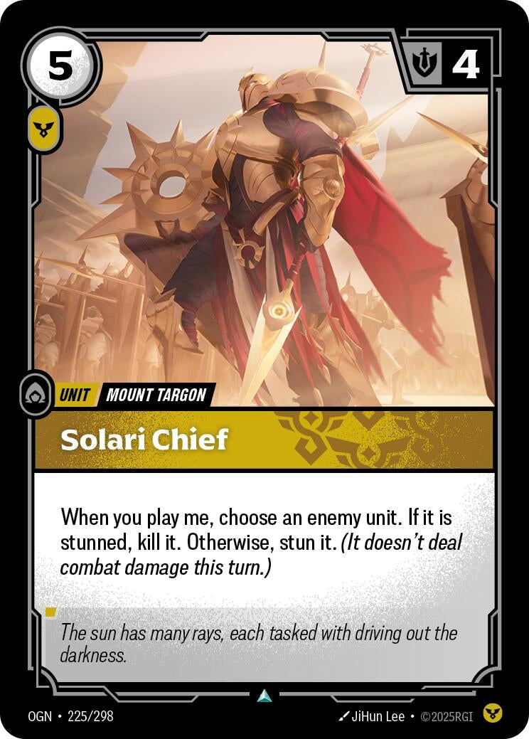 Image for Solari Chief (225/298) (Origins) (OGN) - Riftbound: League of Legends Trading Card Game
