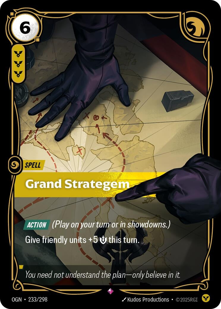 Image for Grand Strategem (233/298) (Origins) (OGN) - Riftbound: League of Legends Trading Card Game