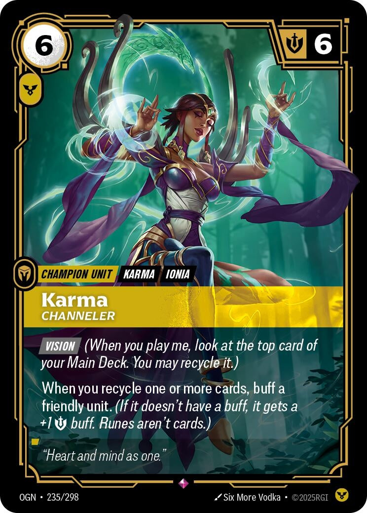 Image for Karma, Channeler (235/298) (Origins) (OGN) - Riftbound: League of Legends Trading Card Game