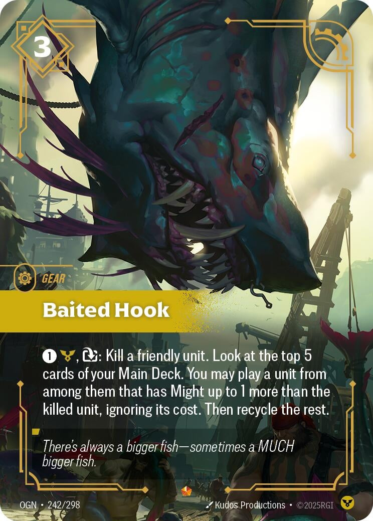 Image for Baited Hook (242/298) (Origins) (OGN) - Riftbound: League of Legends Trading Card Game