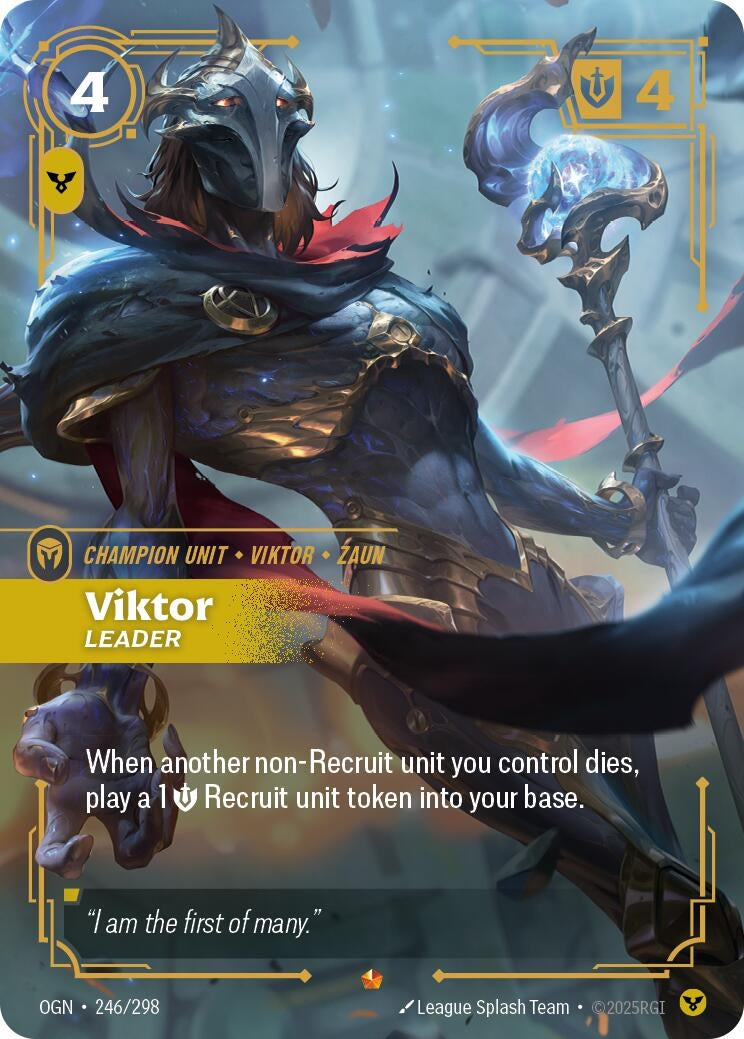 Image for Viktor, Leader (246/298) (Origins) (OGN) - Riftbound: League of Legends Trading Card Game