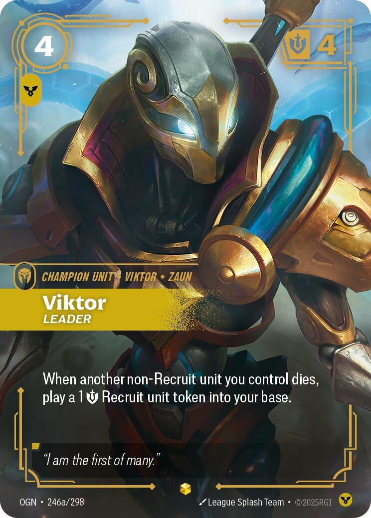 Image for Viktor, Leader (Alternate Art) (246a/298) (Origins) (OGN) - Riftbound: League of Legends Trading Card Game