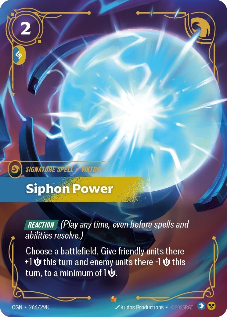 Image for Siphon Power (266/298) (Origins) (OGN) - Riftbound: League of Legends Trading Card Game