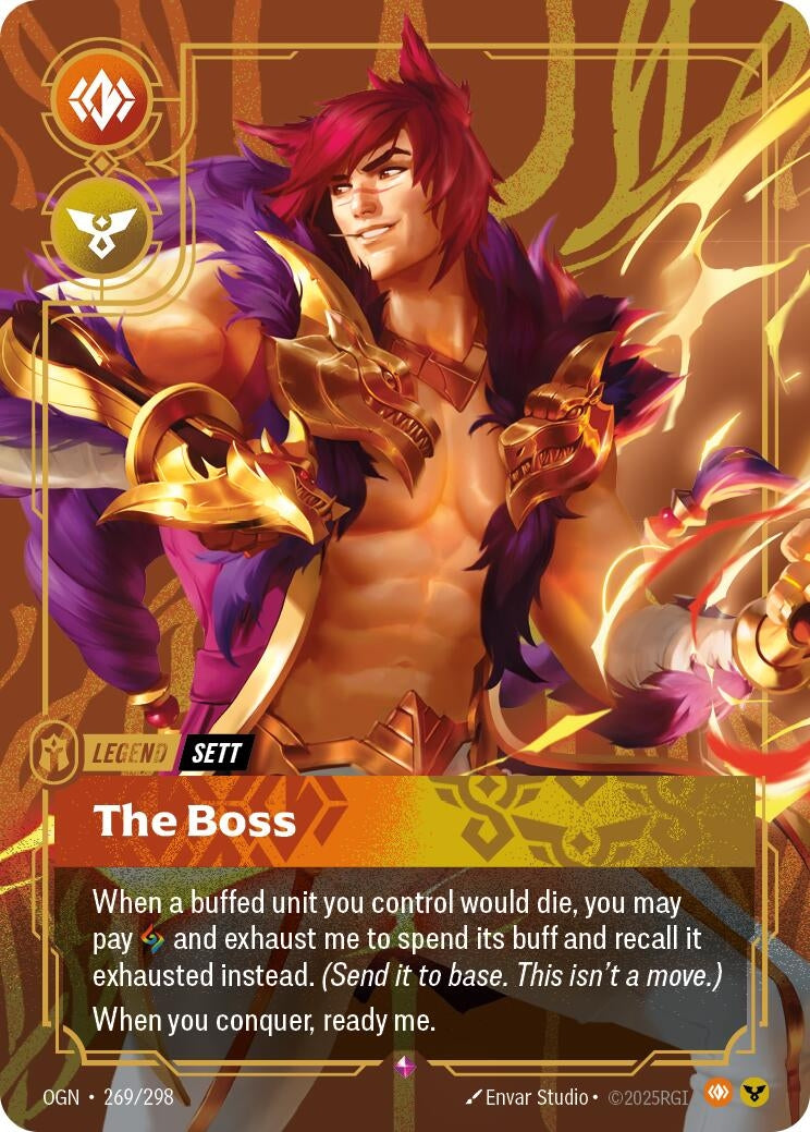Image for Sett, The Boss (269/298) (Origins) (OGN) - Riftbound: League of Legends Trading Card Game