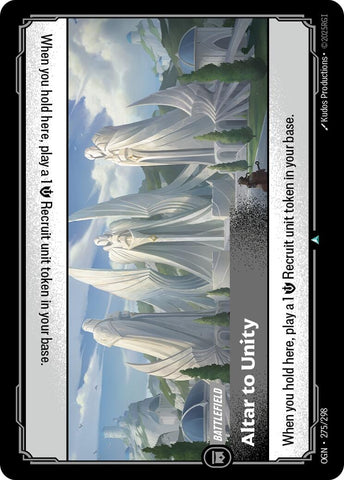 Image for Altar to Unity (275/298) (Origins) (OGN) - Riftbound: League of Legends Trading Card Game