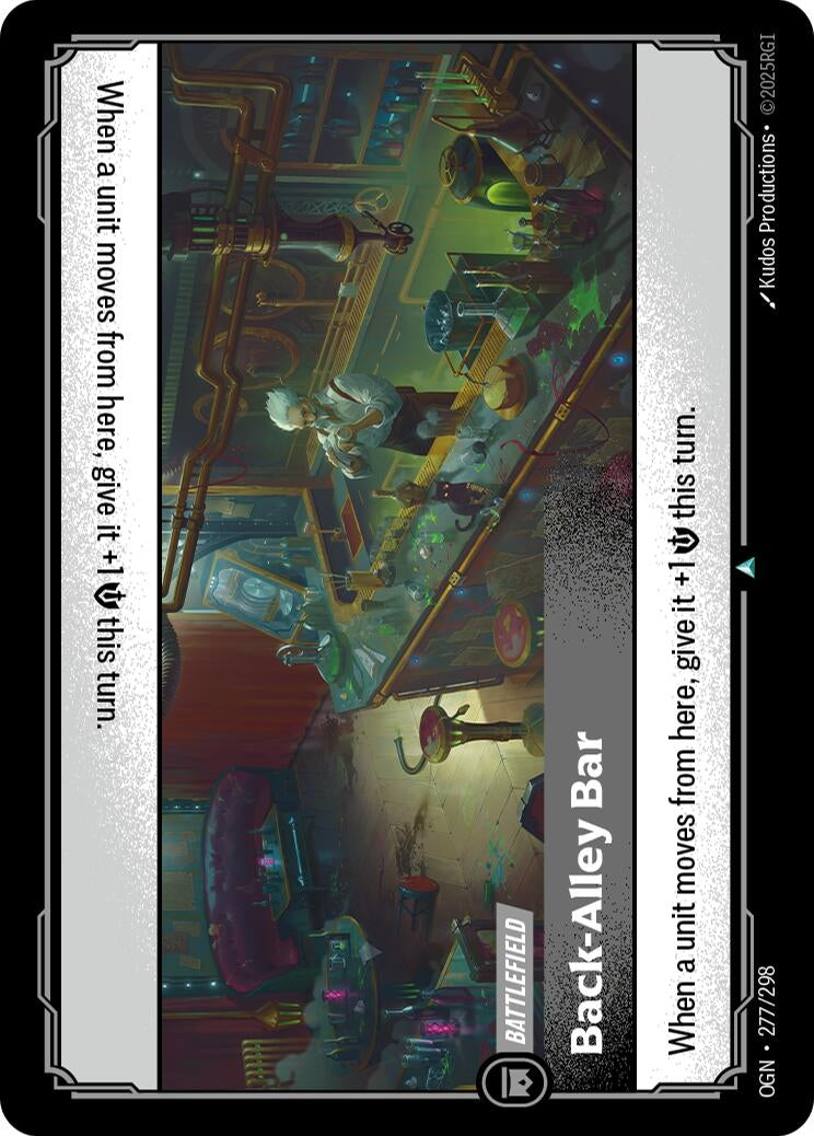 Image for Back-Alley Bar (277/298) (Origins) (OGN) - Riftbound: League of Legends Trading Card Game
