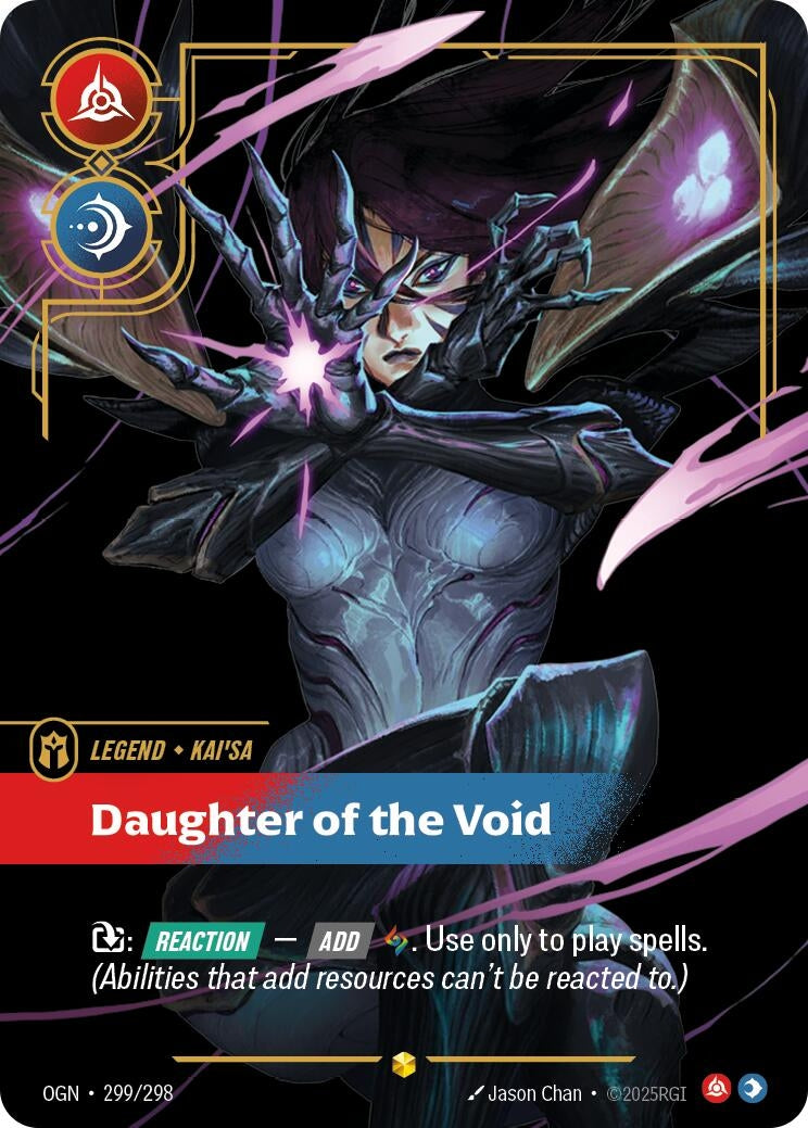 Image for Kai'Sa, Daughter of the Void (Overnumbered) (299/298) (Origins) (OGN) - Riftbound: League of Legends Trading Card Game