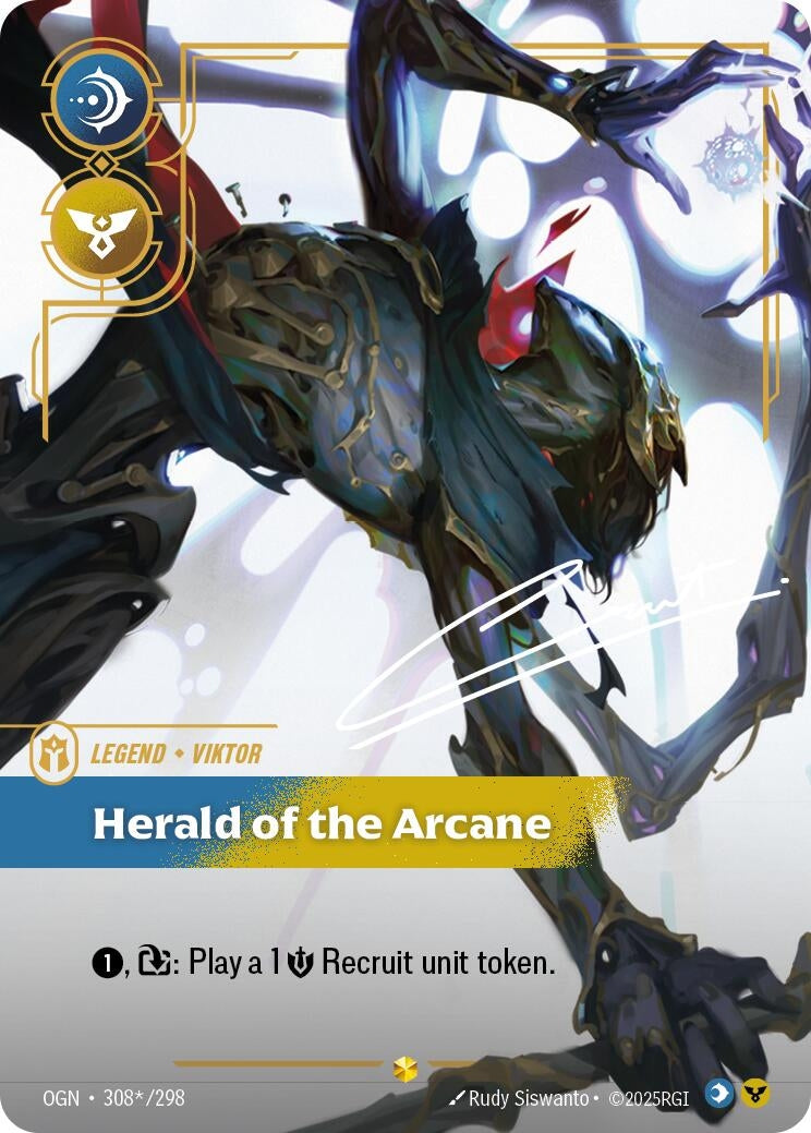 Image for Viktor, Herald of the Arcane (Signature) (308*/298) (Origins) (OGN) - Riftbound: League of Legends Trading Card Game