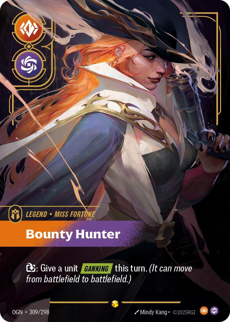 Image for Miss Fortune, Bounty Hunter (Overnumbered) (309/298) (Origins) (OGN) - Riftbound: League of Legends Trading Card Game