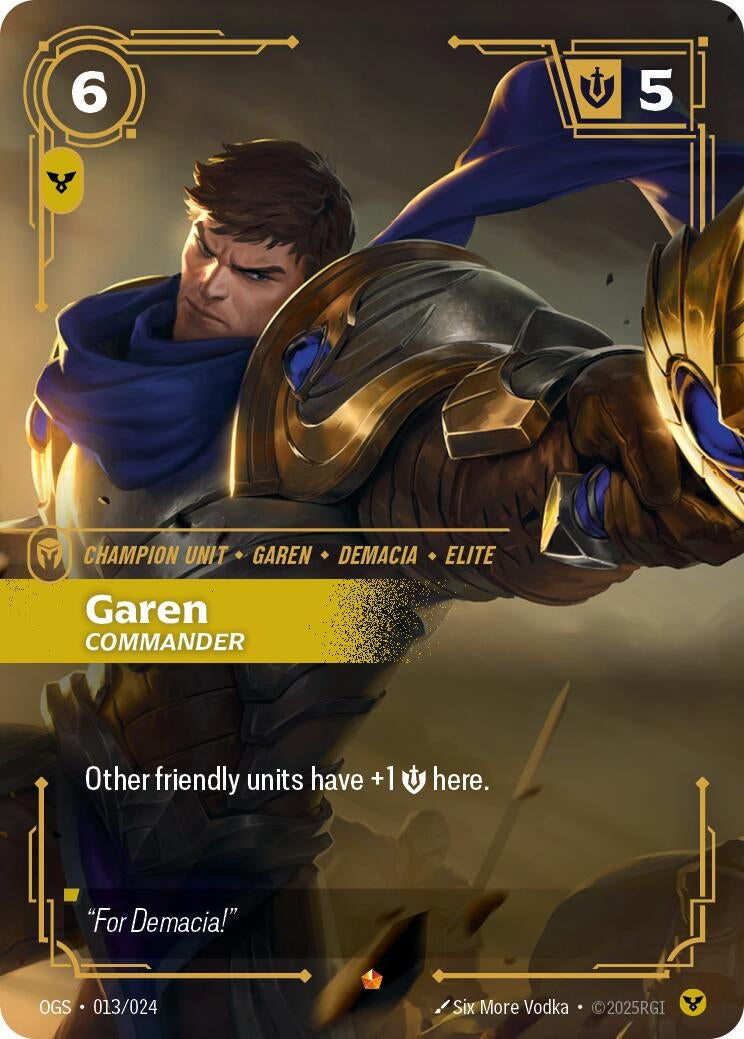 Image for Garen, Commander (013/024) (Origins: Proving Grounds) (OGS) - Riftbound: League of Legends Trading Card Game