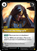 Image for Recruit the Vanguard (015/024) (Origins: Proving Grounds) (OGS) - Riftbound: League of Legends Trading Card Game
