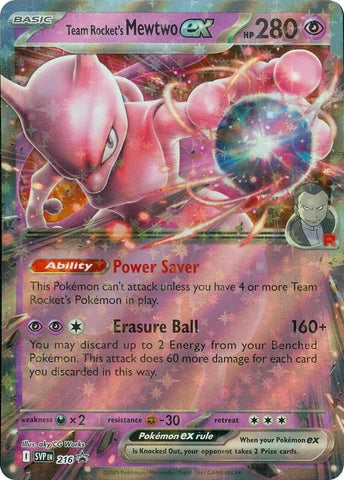 Team Rocket's Mewtwo ex - 216 (216) (SV: Scarlet & Violet Promo Cards) Pokemon