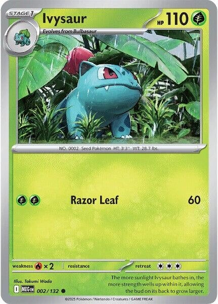 Image for Ivysaur (002/132) (ME01: Mega Evolution) - Pokemon