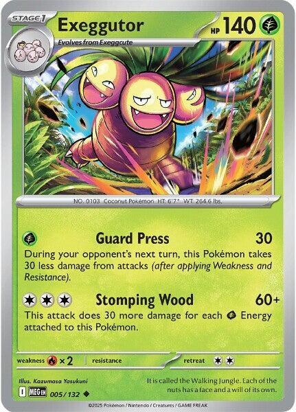 Image for Exeggutor (005/132) (ME01: Mega Evolution) - Pokemon