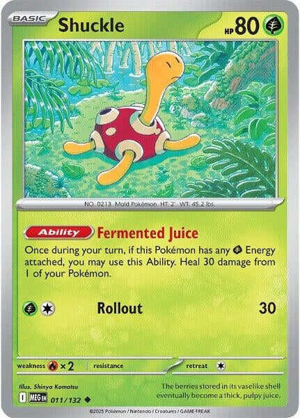 Image for Shuckle (011/132) (ME01: Mega Evolution) - Pokemon