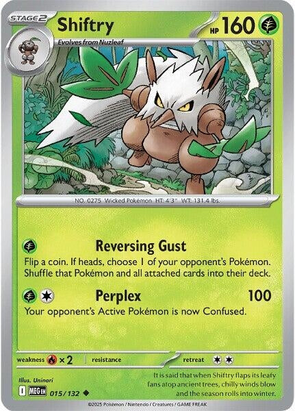 Image for Shiftry (015/132) (ME01: Mega Evolution) - Pokemon