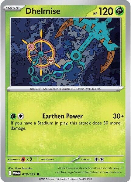 Image for Dhelmise (018/132) (ME01: Mega Evolution) - Pokemon