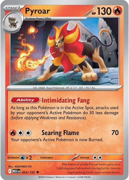 Image for Pyroar (024/132) (ME01: Mega Evolution) - Pokemon