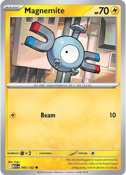 Image for Magnemite (045/132) (ME01: Mega Evolution) - Pokemon