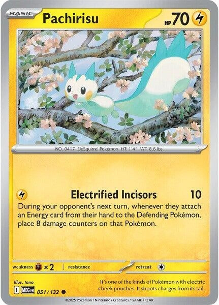 Image for Pachirisu (051/132) (ME01: Mega Evolution) - Pokemon