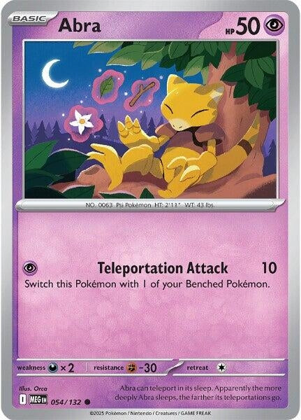 Image for Abra (054/132) (ME01: Mega Evolution) - Pokemon