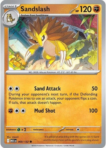 Image for Sandslash (069/132) (ME01: Mega Evolution) - Pokemon