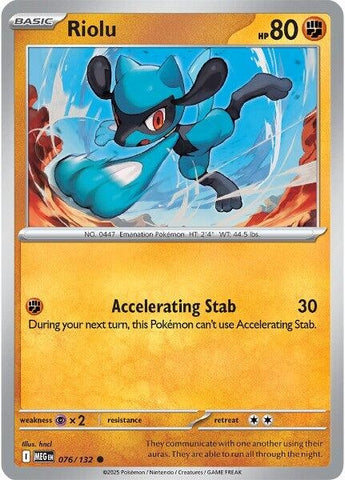 Image for Riolu (076/132) (ME01: Mega Evolution) - Pokemon