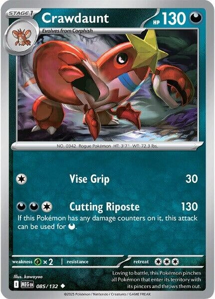 Image for Crawdaunt (085/132) (ME01: Mega Evolution) - Pokemon