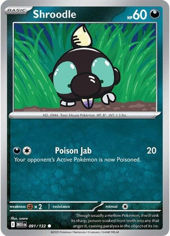 Image for Shroodle (091/132) (ME01: Mega Evolution) - Pokemon