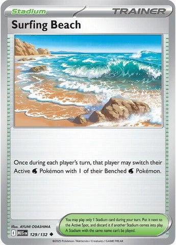 Image for Surfing Beach (129/132) (ME01: Mega Evolution) - Pokemon
