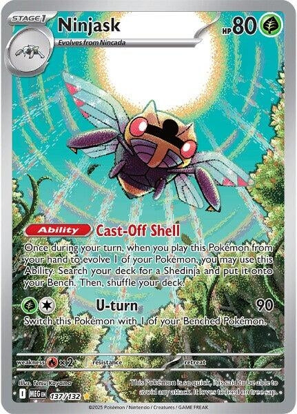 Ninjask (137/132) (ME01: Mega Evolution) Pokemon