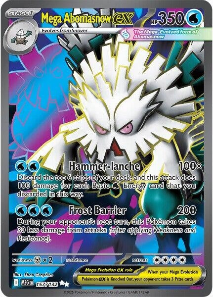 Mega Abomasnow ex (157/132) (ME01: Mega Evolution) (MEG) Pokemon