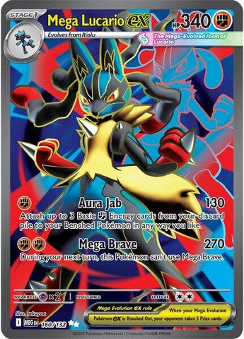 Image for Mega Lucario ex (160/132) (ME01: Mega Evolution) - Pokemon
