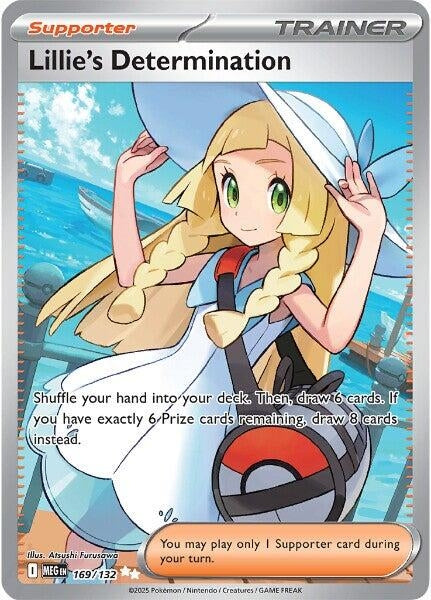 Lillie's Determination (169/132) (ME01: Mega Evolution) (MEG) Pokemon