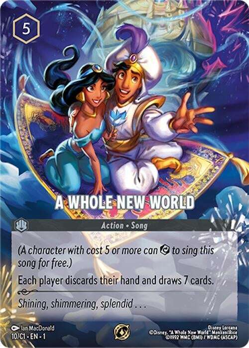 Image for A Whole New World (10) (Disney Lorcana Promo Cards) (DLPC) - Disney Lorcana