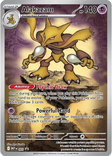 Alakazam - 009 (009) (ME: Mega Evolution Promo) Pokemon